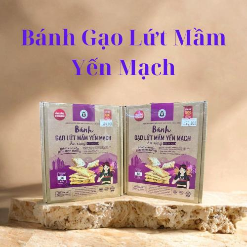 Bánh Gạo Lứt Mầm Yến Mạch (Hộp 75g)